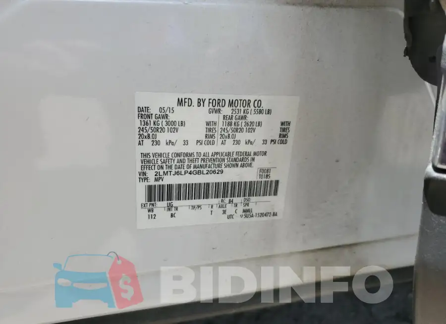 2LMTJ6LP4GBL20629 Photo# 13
