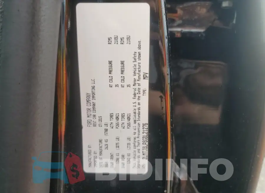 2LMTJ8LP8GBL21276 Photo# 14