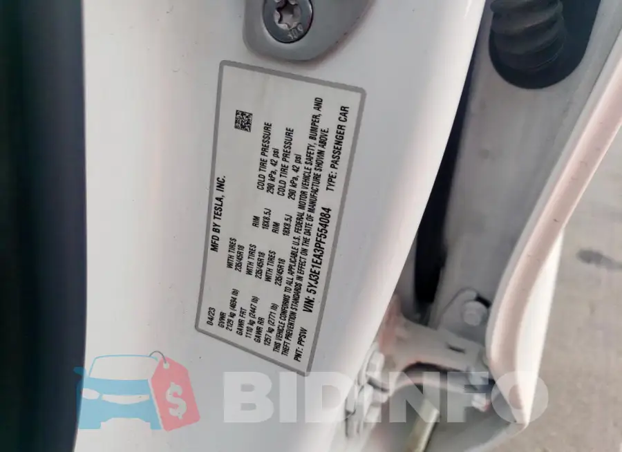 5YJ3E1EA3PF554084 Photo# 12