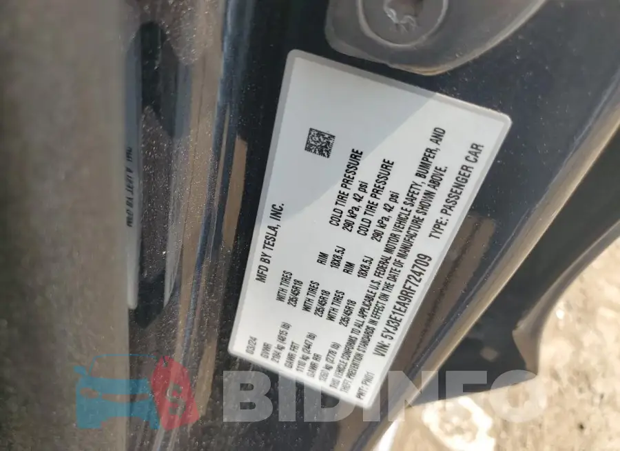 5YJ3E1EA9RF724709 Photo# 12