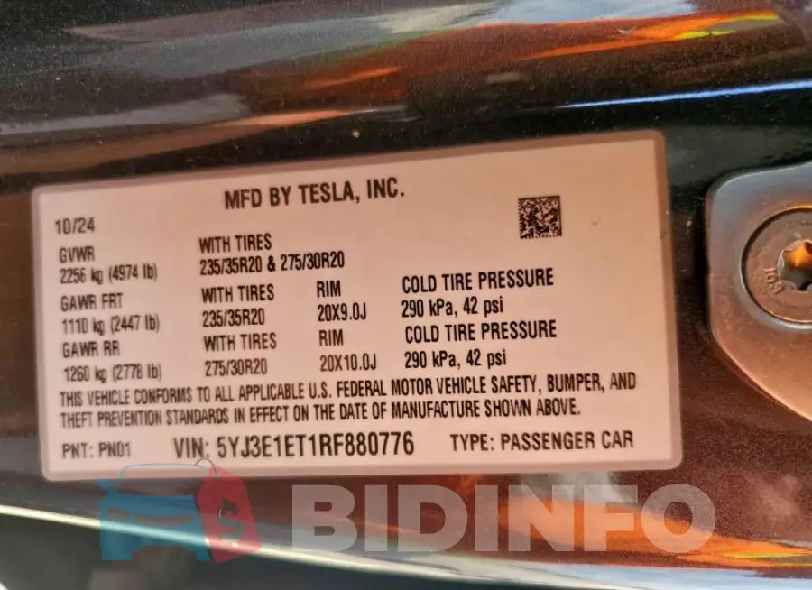 5YJ3E1ET1RF880776 Photo# 12