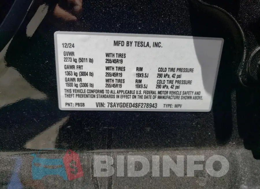 7SAYGDED4SF278943 Photo# 12
