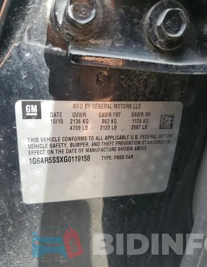 1G6AR5SSXG0119158 Photo# 12