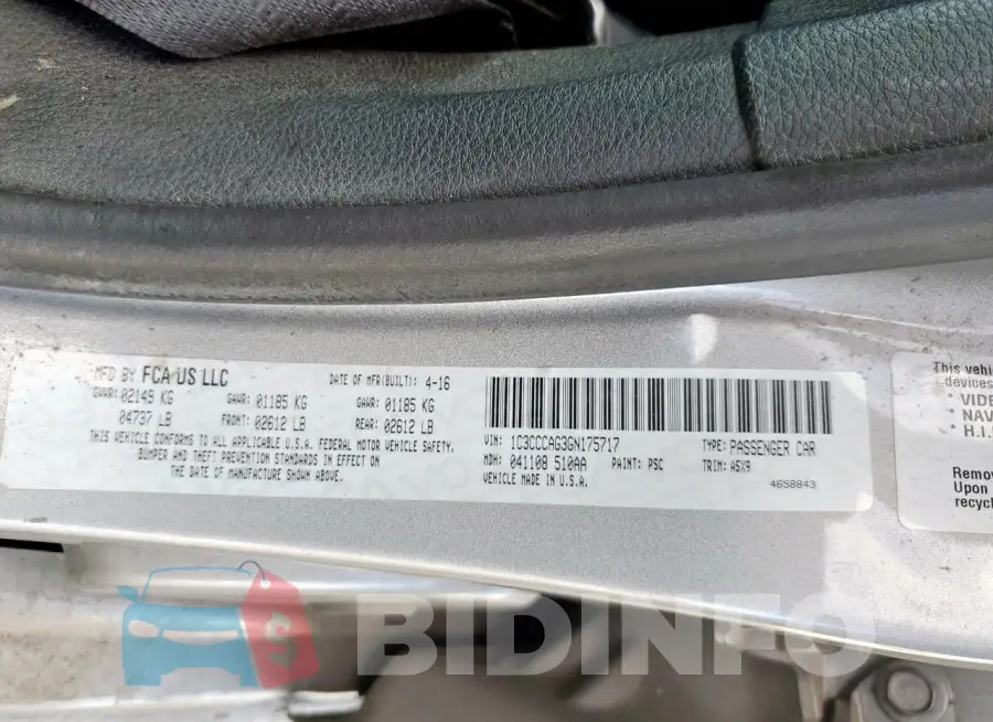 1C3CCCAG3GN175717 Photo# 12