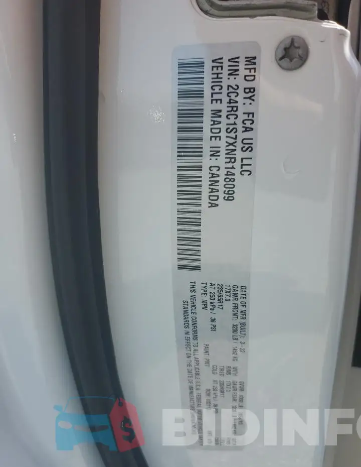 2C4RC1S7XNR148099 Photo# 13