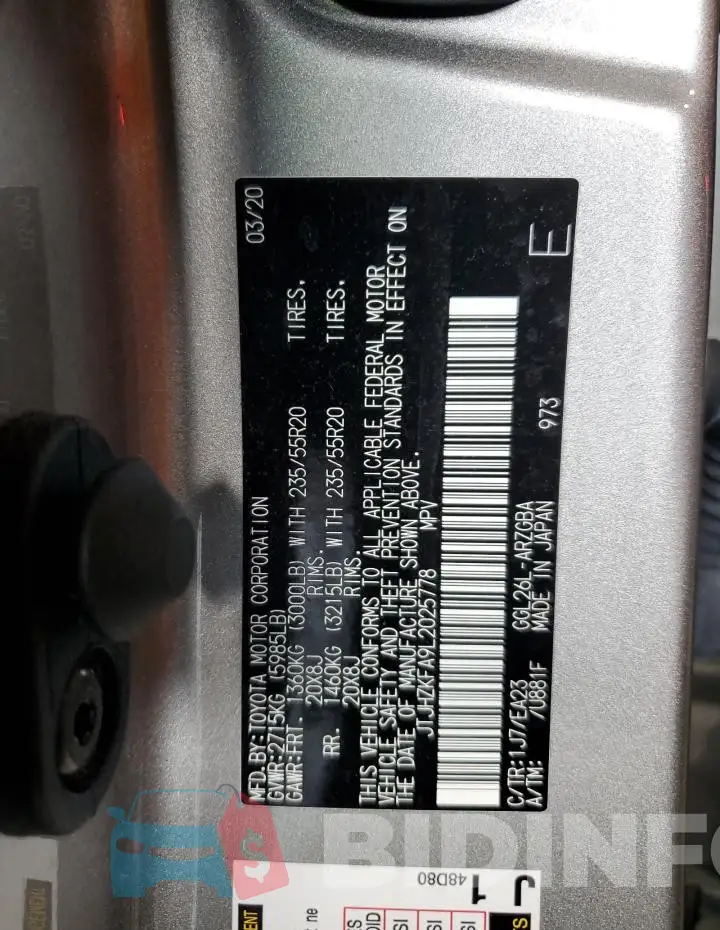JTJHZKFA9L2025778 Photo# 13
