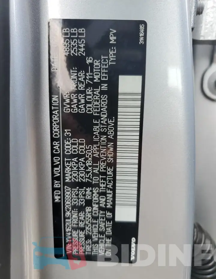 YV4162UL9K2069907 Photo# 13