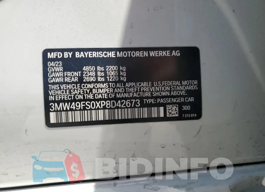 3MW49FS0XP8D42673 Photo# 12