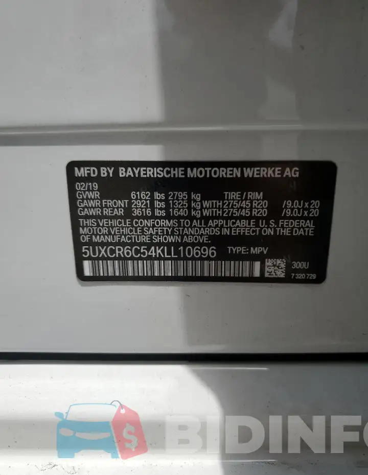 5UXCR6C54KLL10696 Photo# 13