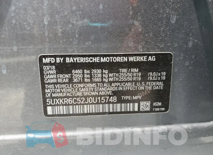 5UXKR6C52J0U15748 Photo# 13