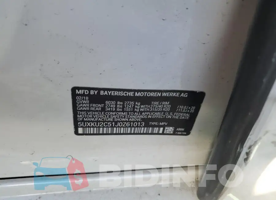 5UXKU2C51J0Z61013 Photo# 13