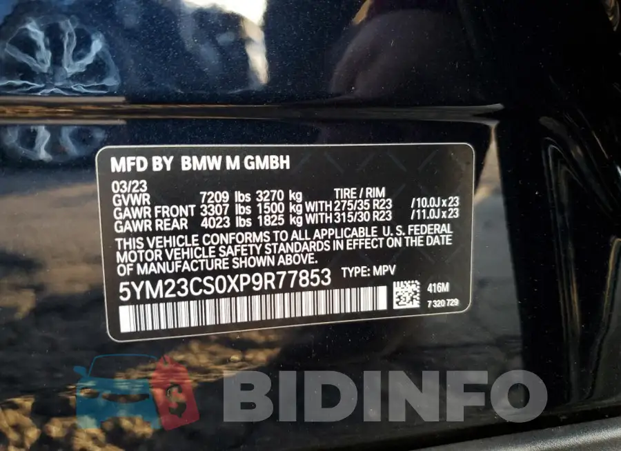 5YM23CS0XP9R77853 Photo# 14