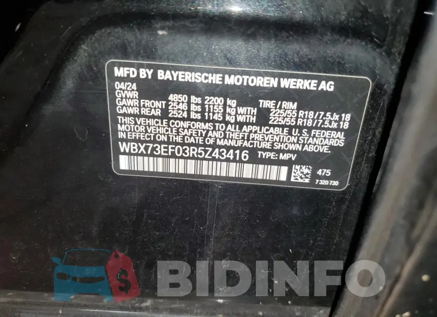 WBX73EF03R5Z43416 Photo# 13
