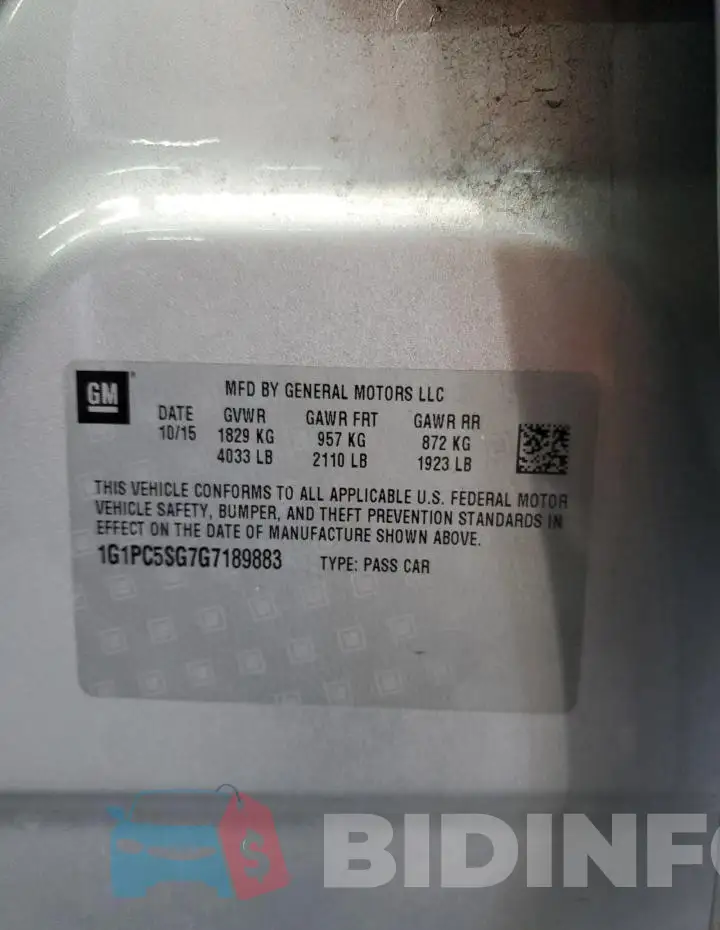 1G1PC5SG7G7189883 Photo# 12