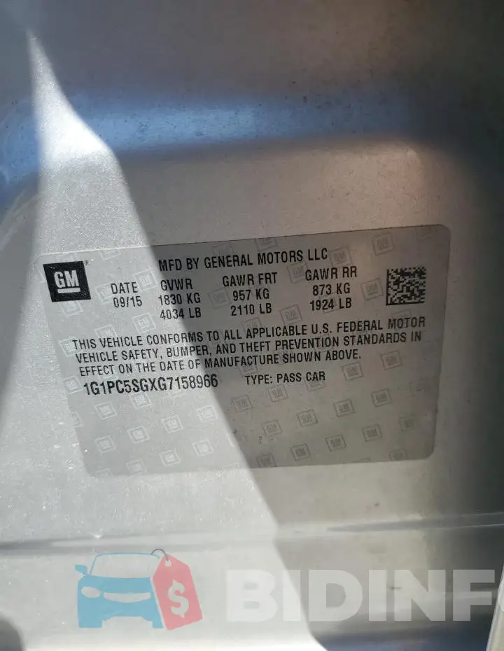 1G1PC5SGXG7158966 Photo# 13