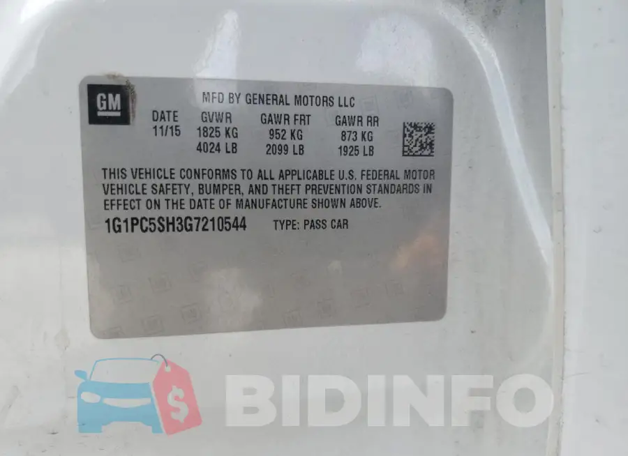 1G1PC5SH3G7210544 Photo# 13