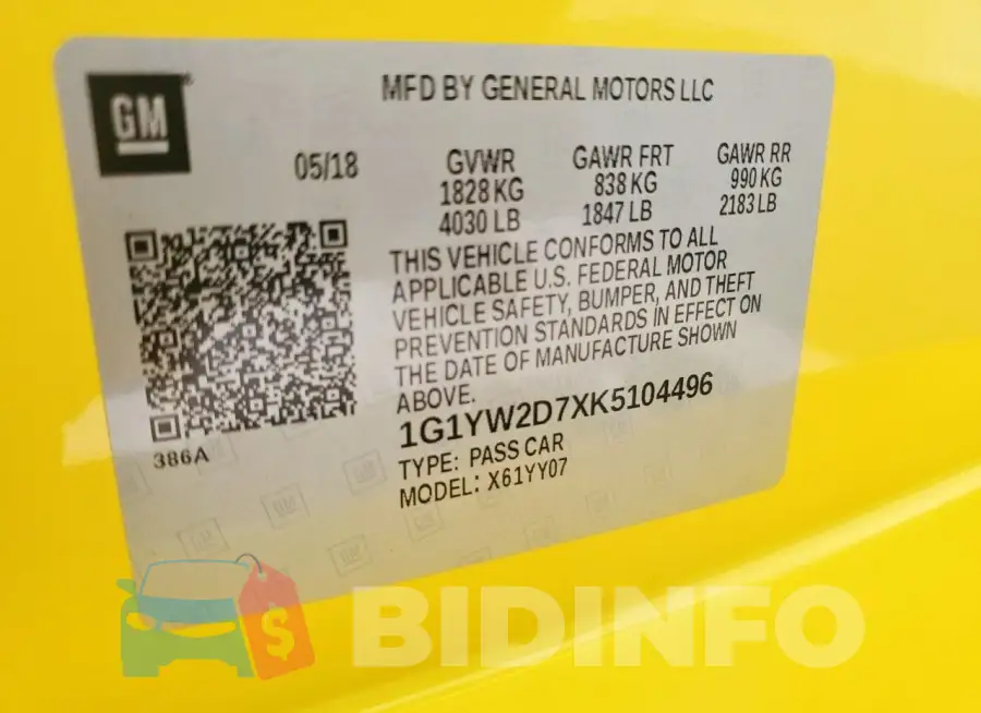 1G1YW2D7XK5104496 Photo# 12