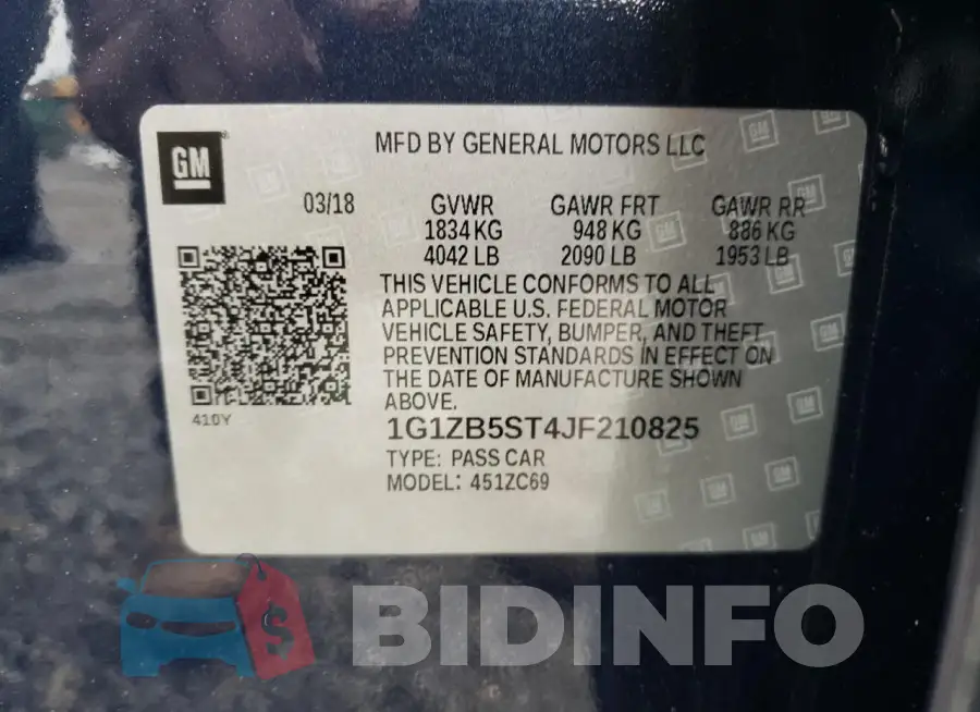 1G1ZB5ST4JF210825 Photo# 12