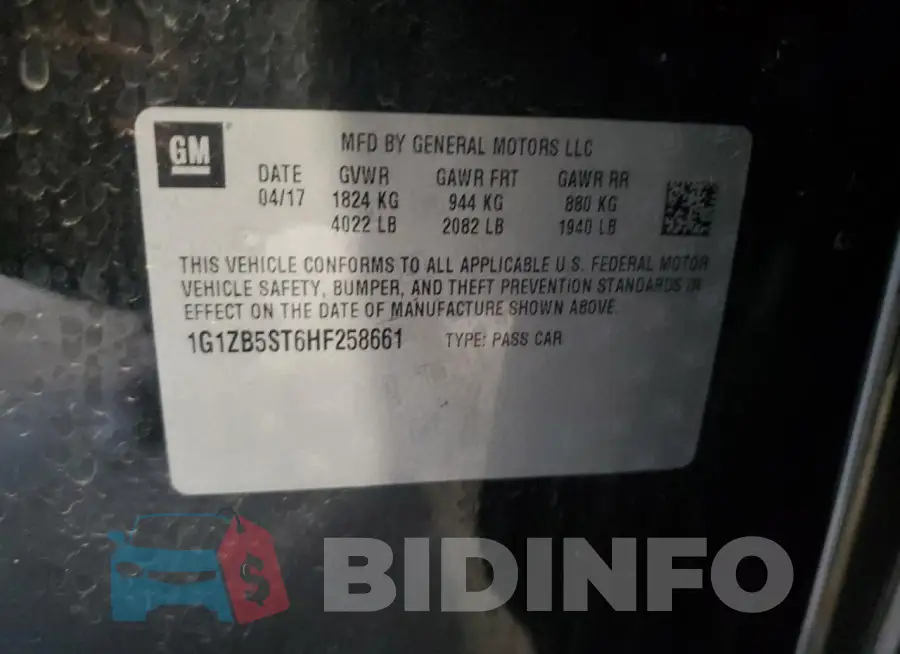 1G1ZB5ST6HF258661 Photo# 12