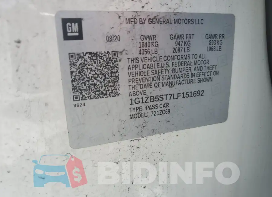 1G1ZB5ST7LF151692 Photo# 12