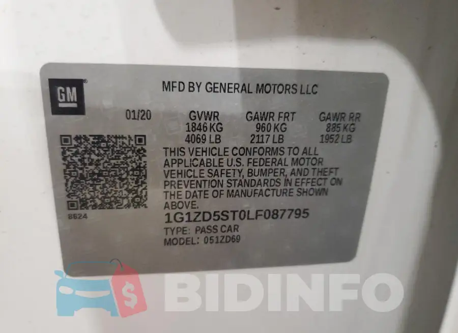 1G1ZD5ST0LF087795 Photo# 12