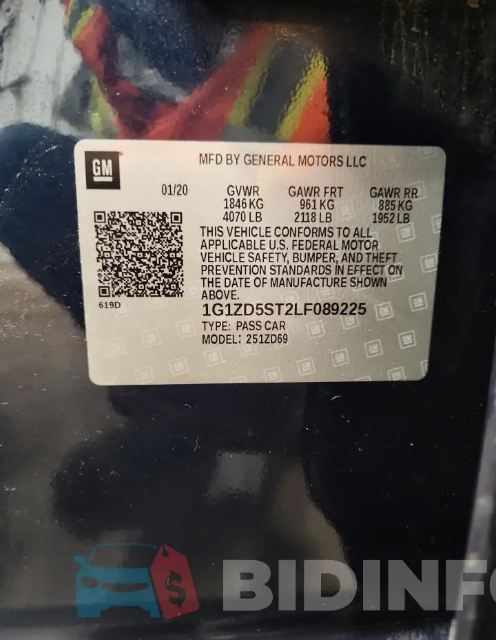 1G1ZD5ST2LF089225 Photo# 12