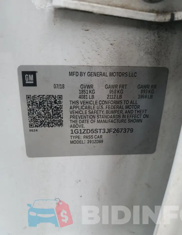 1G1ZD5ST3JF267379 Photo# 12