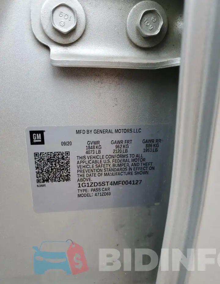 1G1ZD5ST4MF004127 Photo# 13