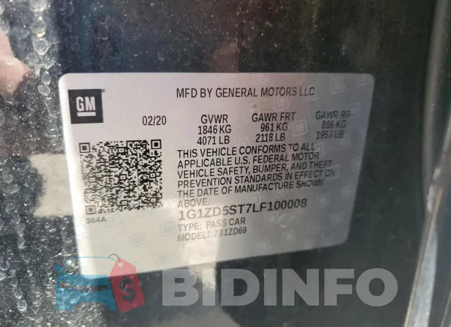 1G1ZD5ST7LF100008 Photo# 12