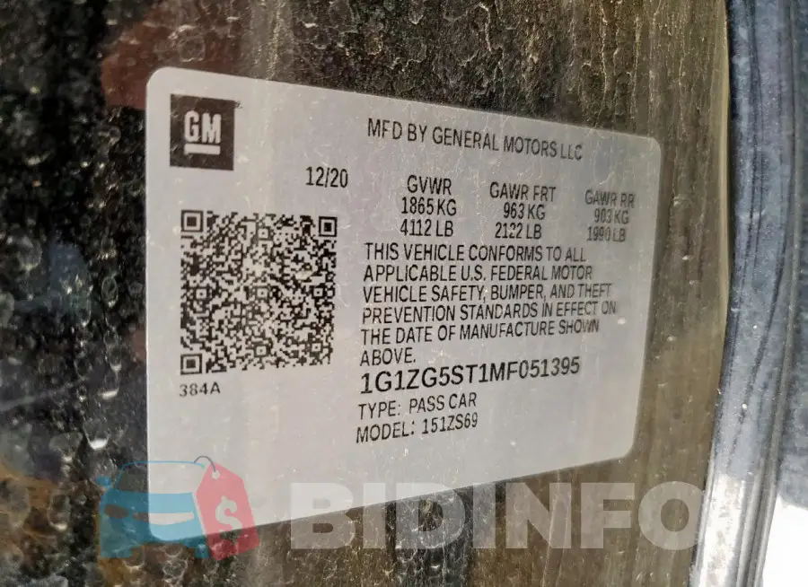 1G1ZG5ST1MF051395 Photo# 12