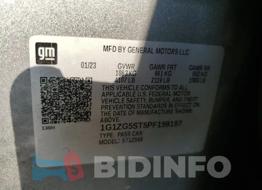 1G1ZG5ST5PF159197 Photo# 13