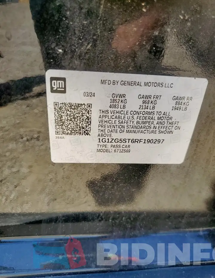1G1ZG5ST6RF190297 Photo# 12