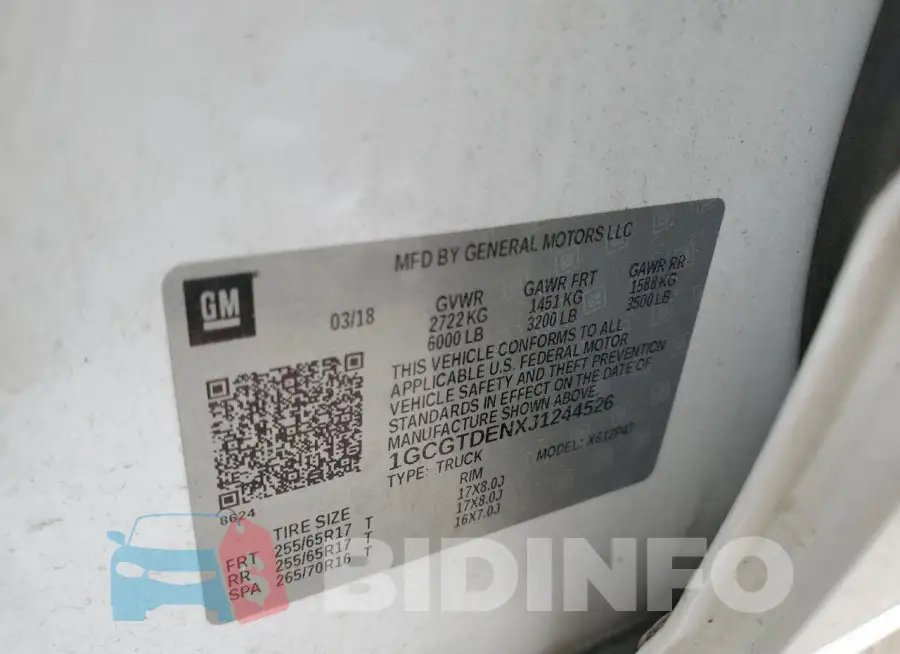 1GCGTDENXJ1244526 Photo# 12