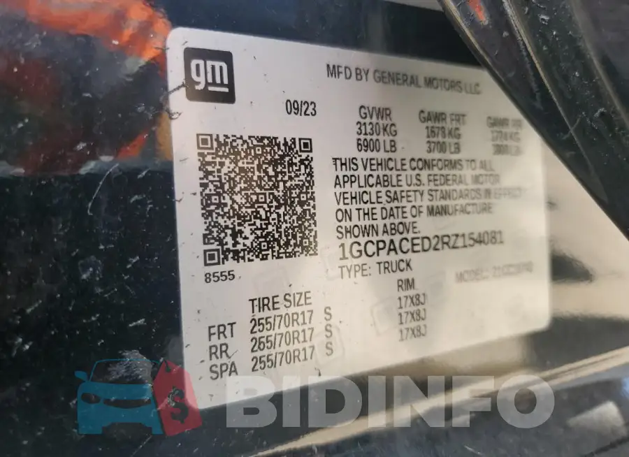 1GCPACED2RZ154081 Photo# 13