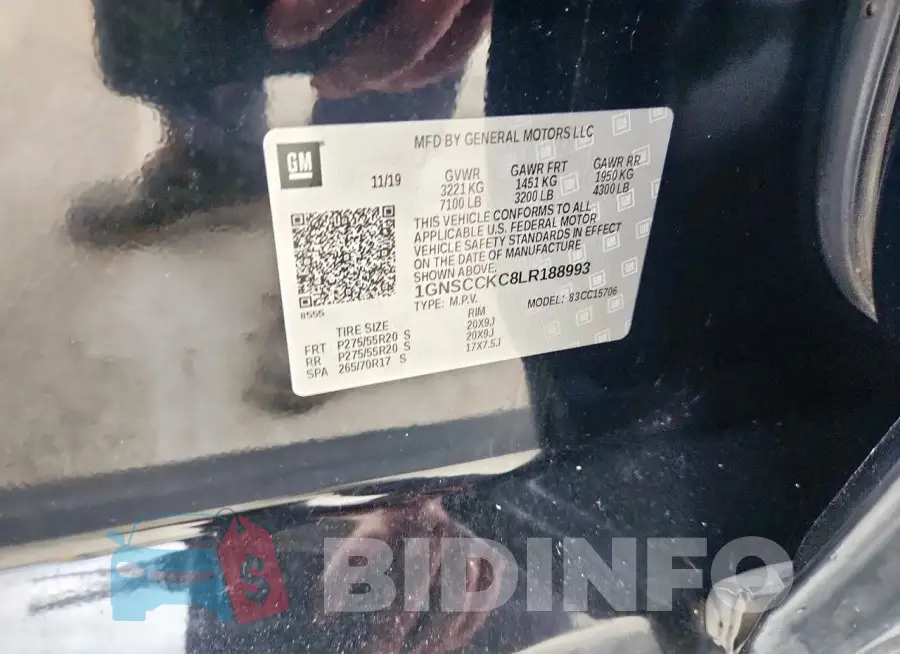 1GNSCCKC8LR188993 Photo# 13