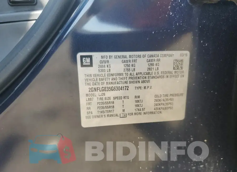 2GNFLGE35G6304172 Photo# 13