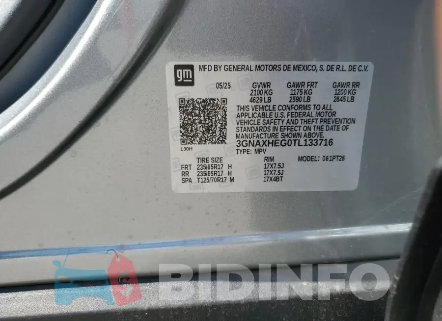 3GNAXHEG0TL133716 Photo# 12