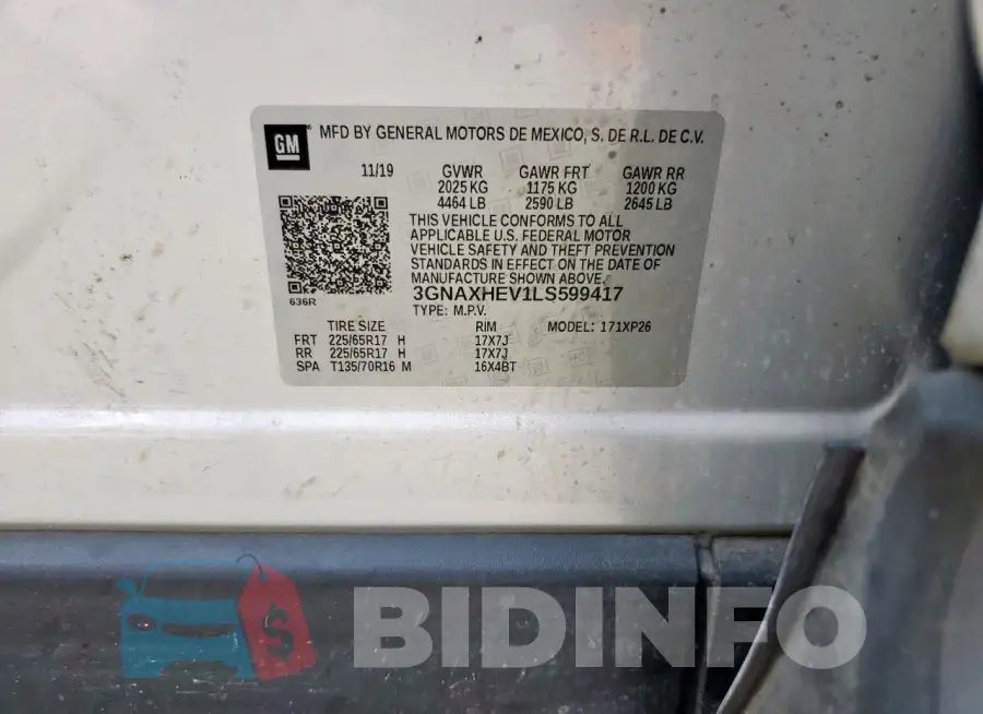 3GNAXHEV1LS599417 Photo# 12