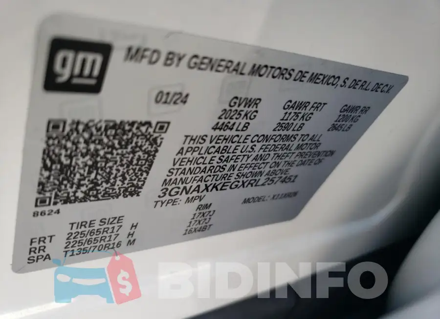 3GNAXKEGXRL257451 Photo# 13