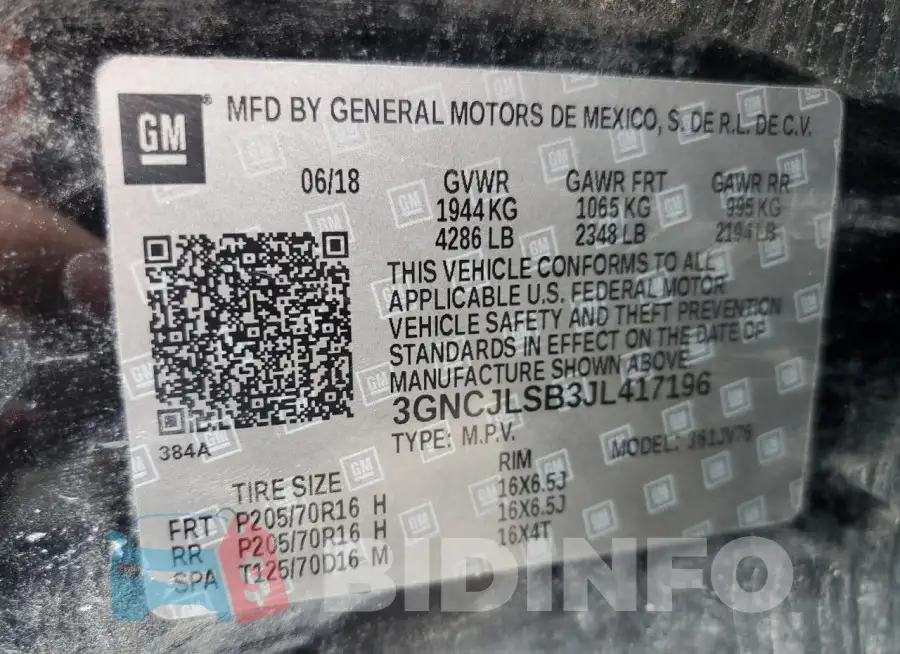 3GNCJLSB3JL417196 Photo# 13