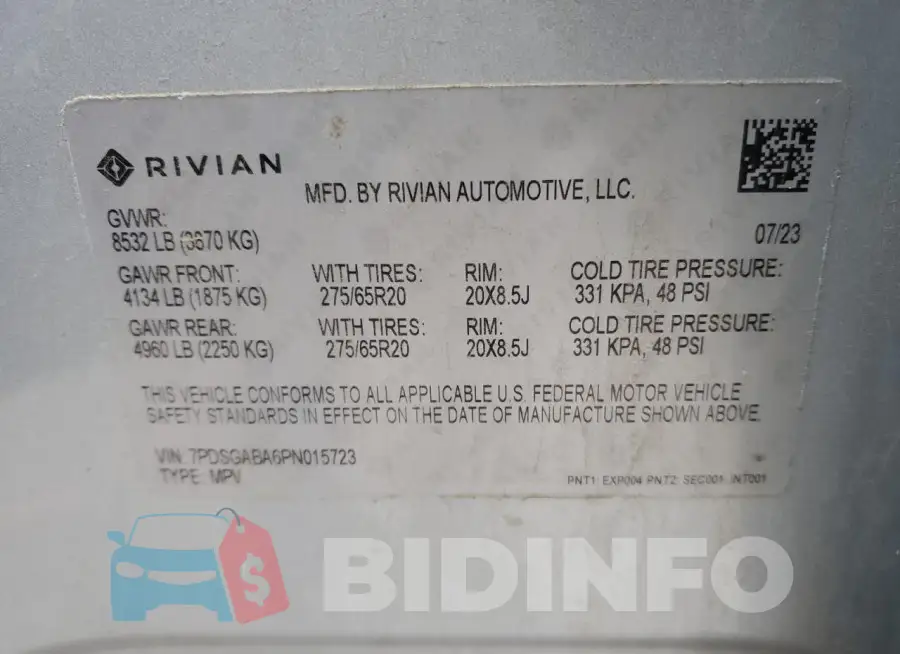 7PDSGABA6PN015723 Photo# 13