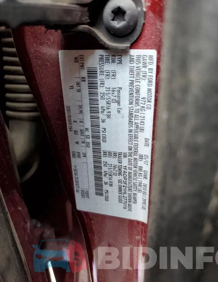 1FADP3F21HL277019 Photo# 12