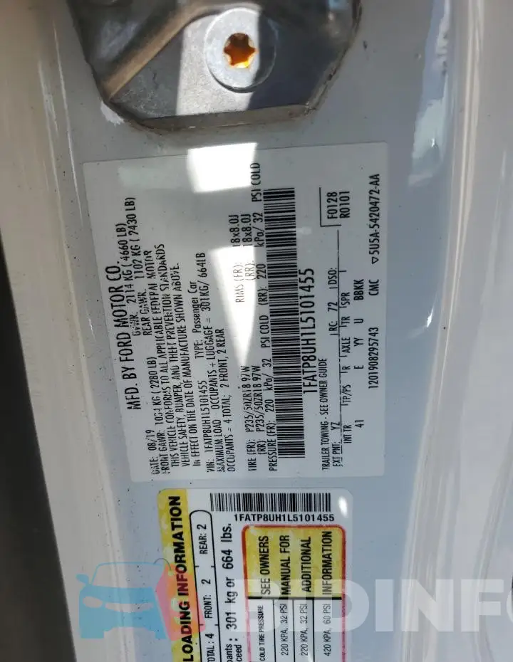 1FATP8UH1L5101455 Photo# 13