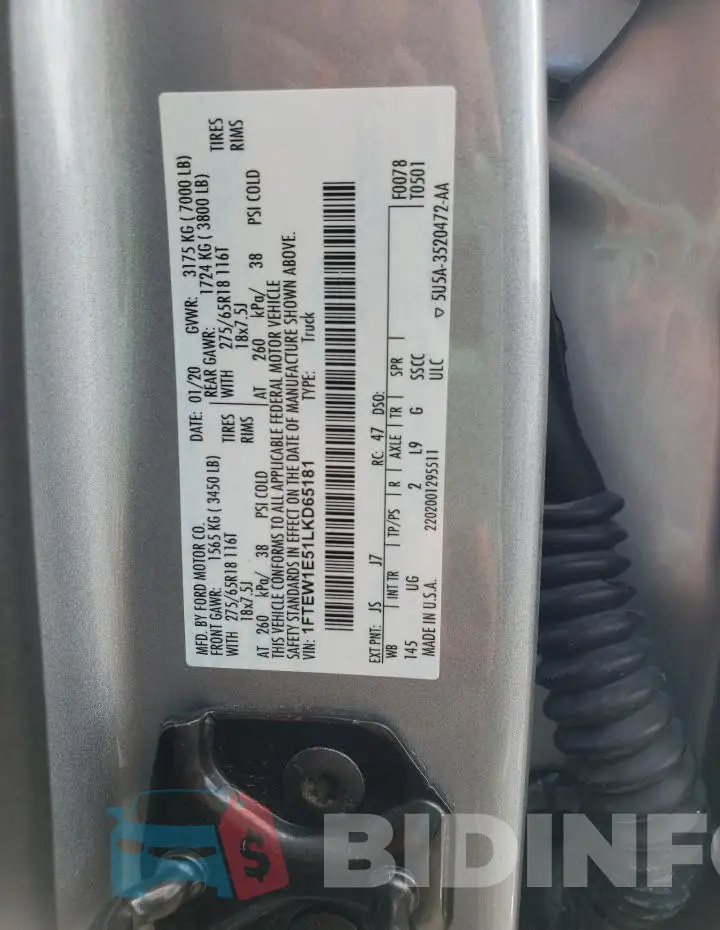 1FTEW1E51LKD65181 Photo# 12