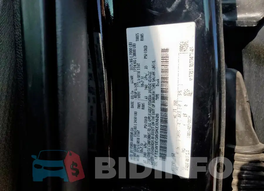 1FTEW1EG8GKE03626 Photo# 6