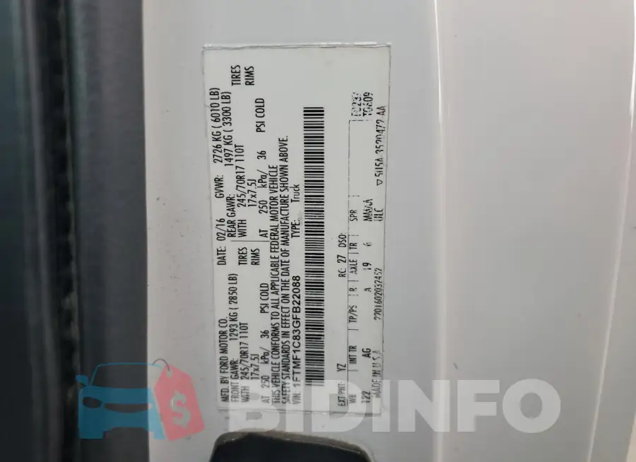 1FTMF1C83GFB22088 Photo# 12