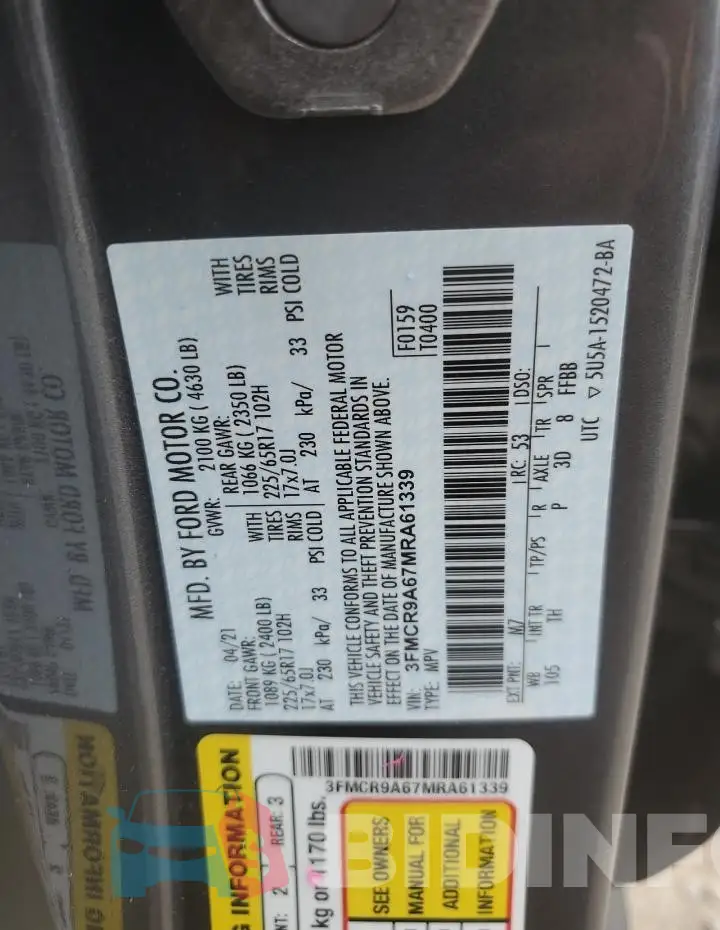 3FMCR9A67MRA61339 Photo# 13