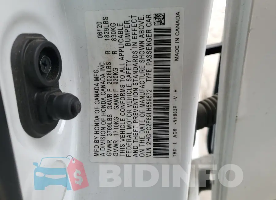 2HGFC2F89LH559672 Photo# 12