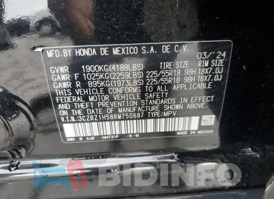 3CZRZ1H58RM750687 Photo# 13