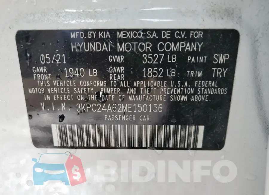 3KPC24A62ME150156 Photo# 12